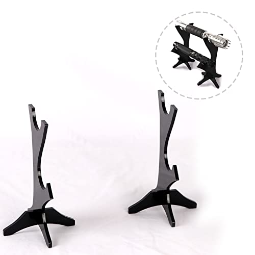 WANLIAN Display Acrylic Lightsaber Stand - Perfect for Jedi Collectors (Black)