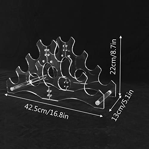 Transparent 6-Layer Acrylic Lightsaber Storage Rack