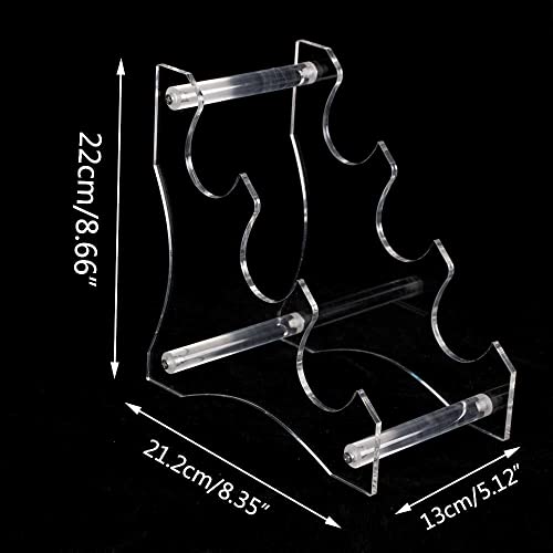 WANLIAN Three-Layer Clear Acrylic Lightsaber Stand